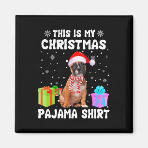Is My Christmas French Bulldog Dog Pajama Puppy Lo Magnet