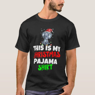 Is My Christmas Pajama Koala Santa Hat T-Shirt