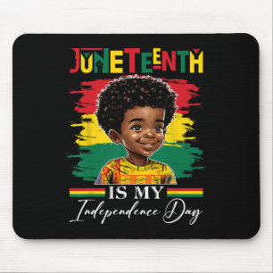 Is My Independence Day 1865 Afro American Boys Mouse Mat