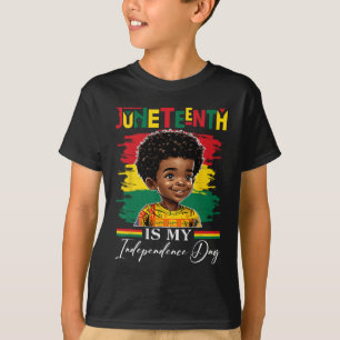 Is My Independence Day 1865 Afro American Boys  T-Shirt