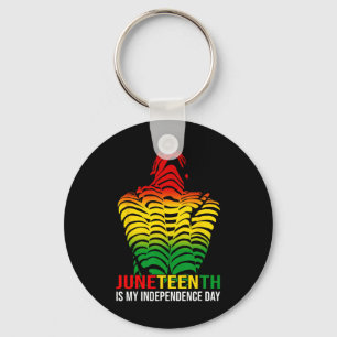 Is My Independence Day Afro American African 1865 Key Ring