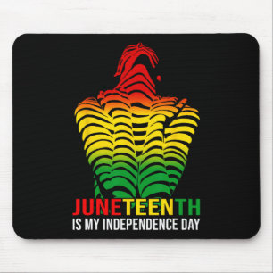 Is My Independence Day Afro American African 1865  Mouse Mat