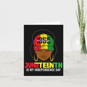 Is My Independence Day Black Freedom Women Card