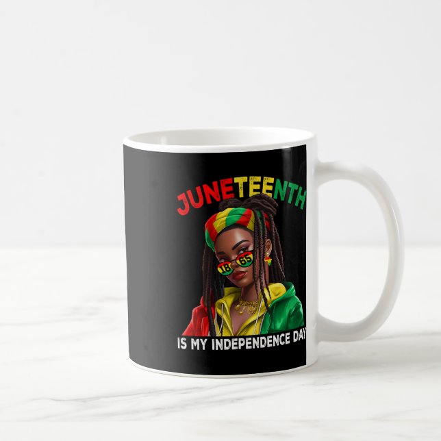 Is My Independence Day Black Girls Women  Coffee Mug (Right)