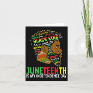 Is My Independence Day Black King Father's Day 1  Card