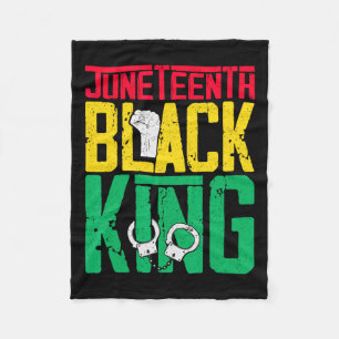 Is My Independence Day Black King Fathers Day Fleece Blanket