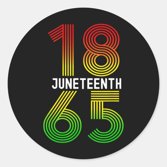 Is My Independence Day Black Pride  Classic Round Sticker (Front)
