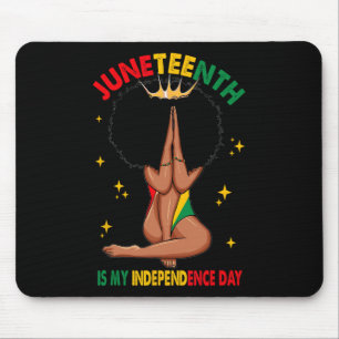 Is My Independence Day Black Queen African Women Mouse Mat