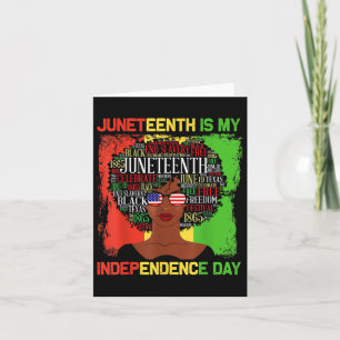 Is My Independence Day Black Women 4th Of July 1 Card
