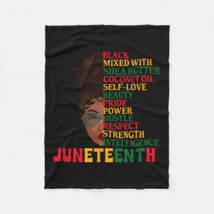 Is My Independence Day Black Women Black Pride 11 Fleece Blanket
