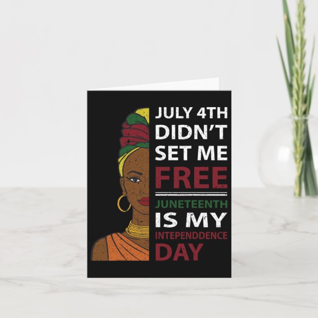 Is My Independence Day  Card (Front)