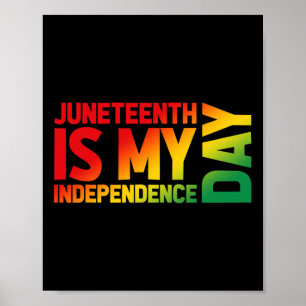 Is My Independence Day Gradient Graphic  Poster