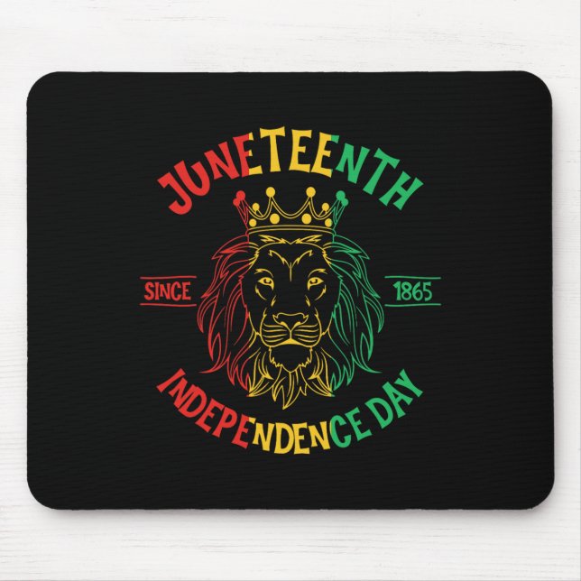 Is My Independence Day Lion Free-ish Since 1865  Mouse Mat (Front)