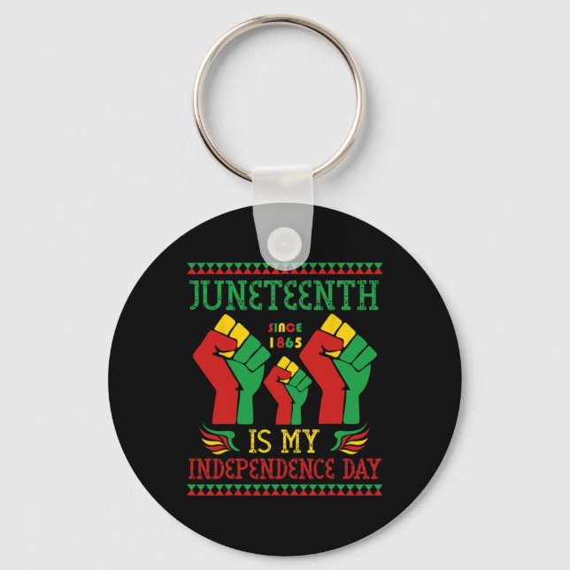 Is My Independence Day Since 1865  Key Ring (Front)