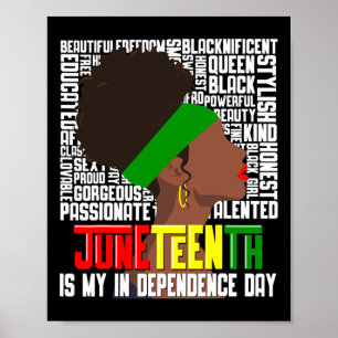 Is My Independence Happy Black Woman Day  Poster