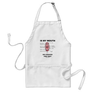 Is My Mouth Big Enough For You? (Anatomical Humour Standard Apron