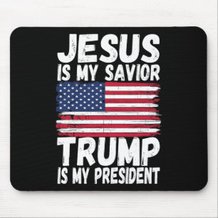 Is My Saviour Trump Is My President Republican Gif Mouse Mat
