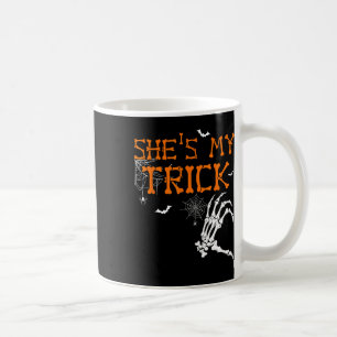 Is My Trick Hes Is My Treat Halloween Couple Skele Coffee Mug