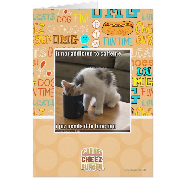 Is not addicted to caffeine (Front)