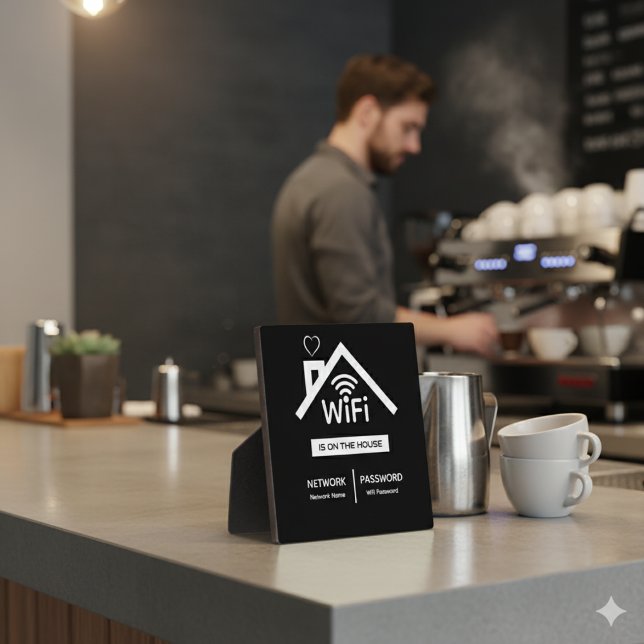 Is On The House Wifi Password plaque (Creator Uploaded)