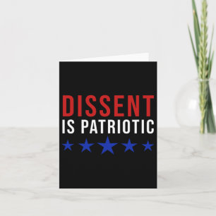 Is Patriotic - Feminist Activist Protest Card