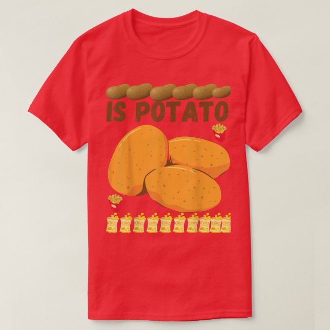 Is Potato Human Costume Potato Kids Boys Men Gifts T-Shirt (Design Front)