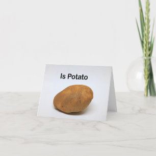 Is Potato Thank You Card