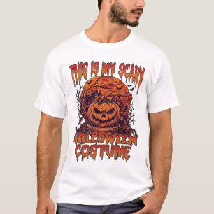 Is Scary Halloween Costume Pumpkin Spider Bat_1 T-Shirt