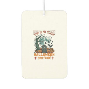 Is Scary Halloween Costume Tombstone Pumpkins Moon Car Air Freshener