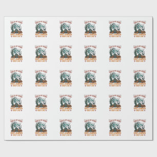 Is Scary Halloween Costume Tombstone Pumpkins Moon Wrapping Paper