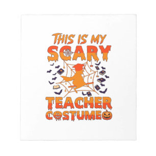 Is Scary Teacher Costume Halloween Witch Spider We Notepad