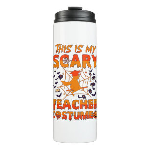 Is Scary Teacher Costume Halloween Witch Spider We Thermal Tumbler