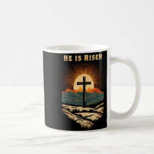 Is Shirt He Risen Easter Resurrection Jesus Coffee Mug