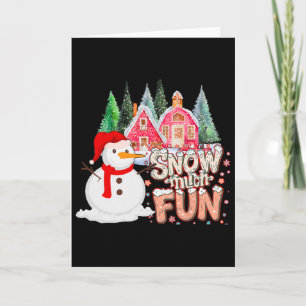 Is Snow Much Fun Winter Christmas Teacher Holiday Card