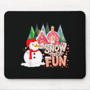 Is Snow Much Fun Winter Christmas Teacher Holiday Mouse Mat