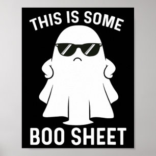 Is Some Boo Ghost Halloween Costume Men Women Poster