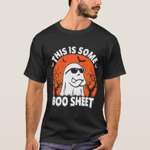 Is Some Boo Sheet Ghost Retro Funny Halloween  T-Shirt