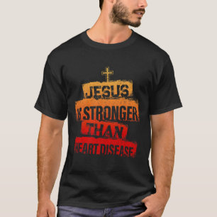 Is Stronger Than Heart Disease Red Ribbon Survivor T-Shirt