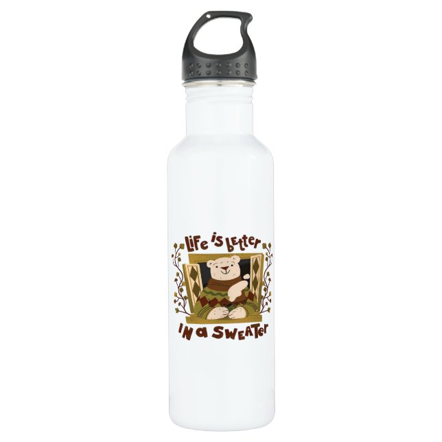 Is Sweater! Autumn It’s Fall Y’all 710 Ml Water Bottle (Front)