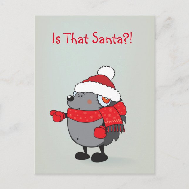 Is that Santa ?! Holiday Postcard (Front)