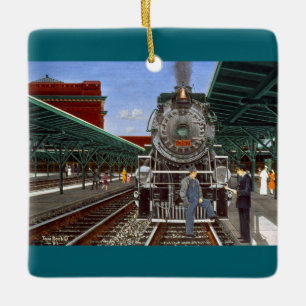 "Is That the Chattanooga Choo Choo" by Tom Rock Ceramic Ornament