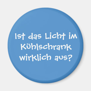Is the light in the fridge really out? magnet