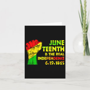 Is The Real Independence Day 1865 Freedom Pride 1  Card