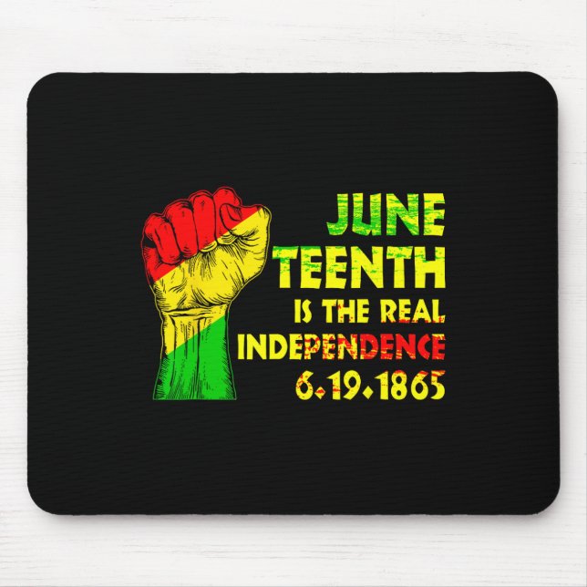 Is The Real Independence Day 1865 Freedom Pride 1  Mouse Mat (Front)