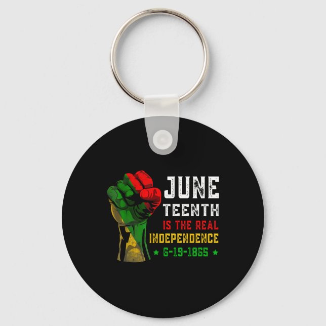 Is The Real Independence Day 1865 Freedom Pride 4  Key Ring (Front)