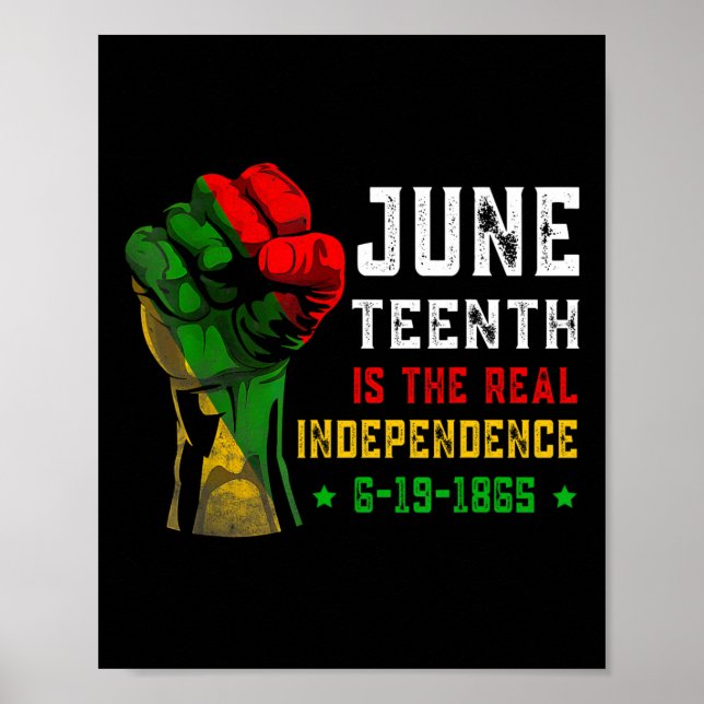 Is The Real Independence Day 1865 Freedom Pride 4  Poster (Front)
