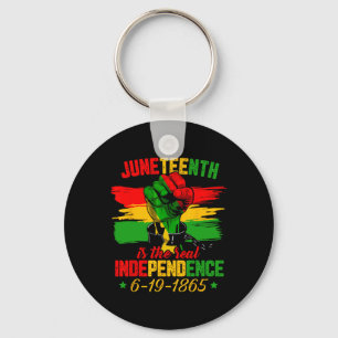 Is The Real Independence Day 1865 Freedom Pride Key Ring