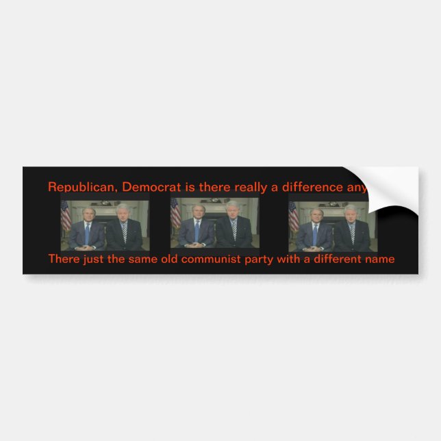 Is there really a difference anymore? bumper sticker (Front)