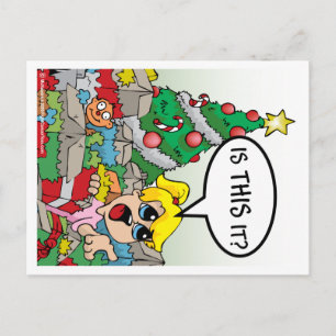 Is This It Christmas Holiday Postcard