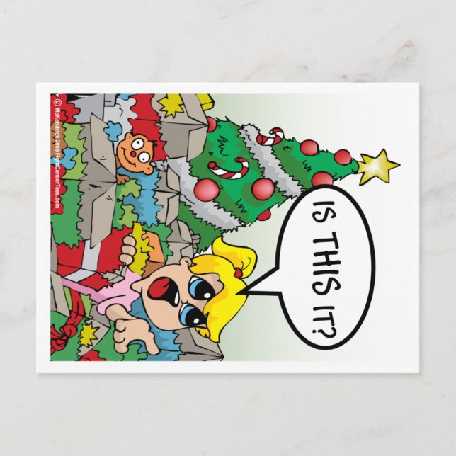 Is This It Christmas Holiday Postcard (Front)